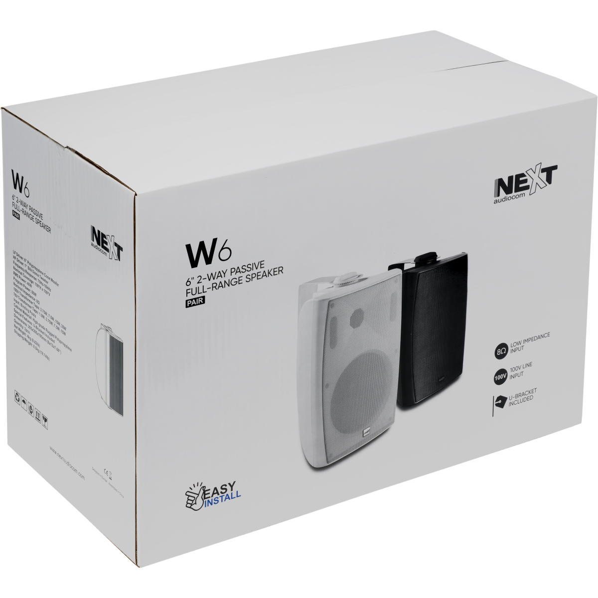 Акустическая система NEXT Audiocom W6 White - ACP01929 - фото 7