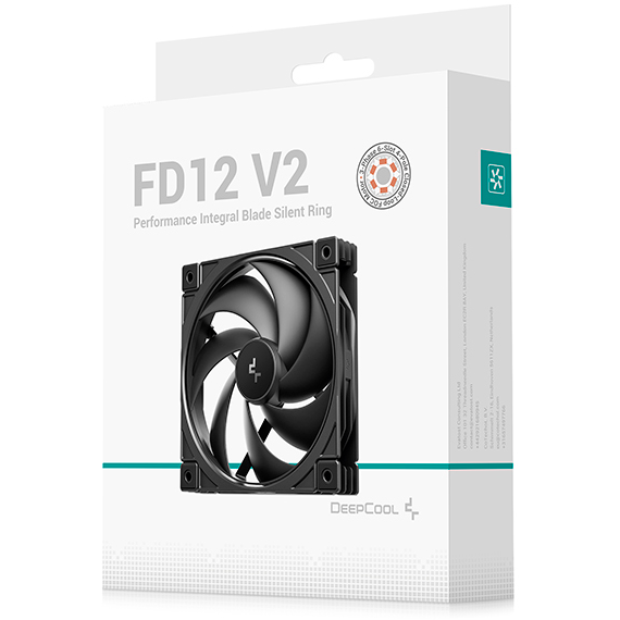 Вентилятор для корпуса DeepCool FD12 V2 - R-FD12V2-BKNPN1-G - фото 6