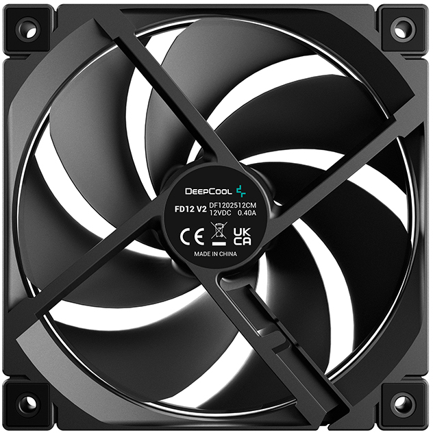 Вентилятор для корпуса DeepCool FD12 V2 (3 шт.) - R-FD12V2-BKNPN3-G - фото 3