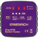 Тестер розеток ERMENRICH Zing ST30 (83818)
