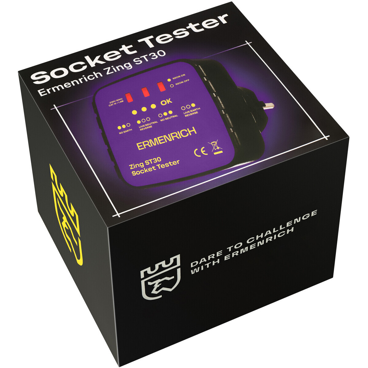 Тестер розеток ERMENRICH Zing ST30 - 83818 - фото 5