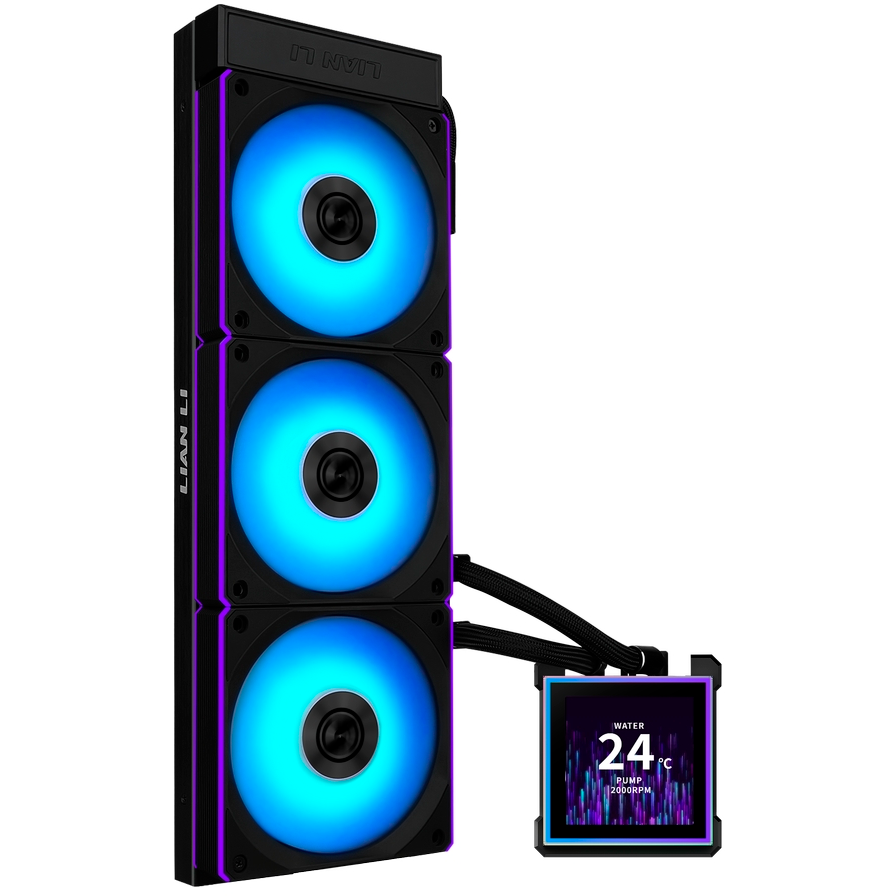 Система жидкостного охлаждения Lian Li HydroShift II LCD-S 360CL Black - G89.GHS2LCDS36CB.R0 - фото 2