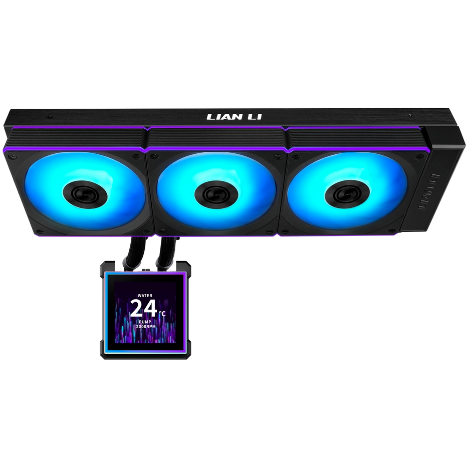 Система жидкостного охлаждения Lian Li HydroShift II LCD-S 360CL Black - G89.GHS2LCDS36CB.R0 - фото 3