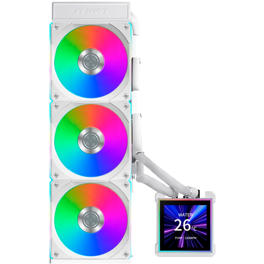 Система жидкостного охлаждения Lian Li HydroShift II LCD-S 360CL White