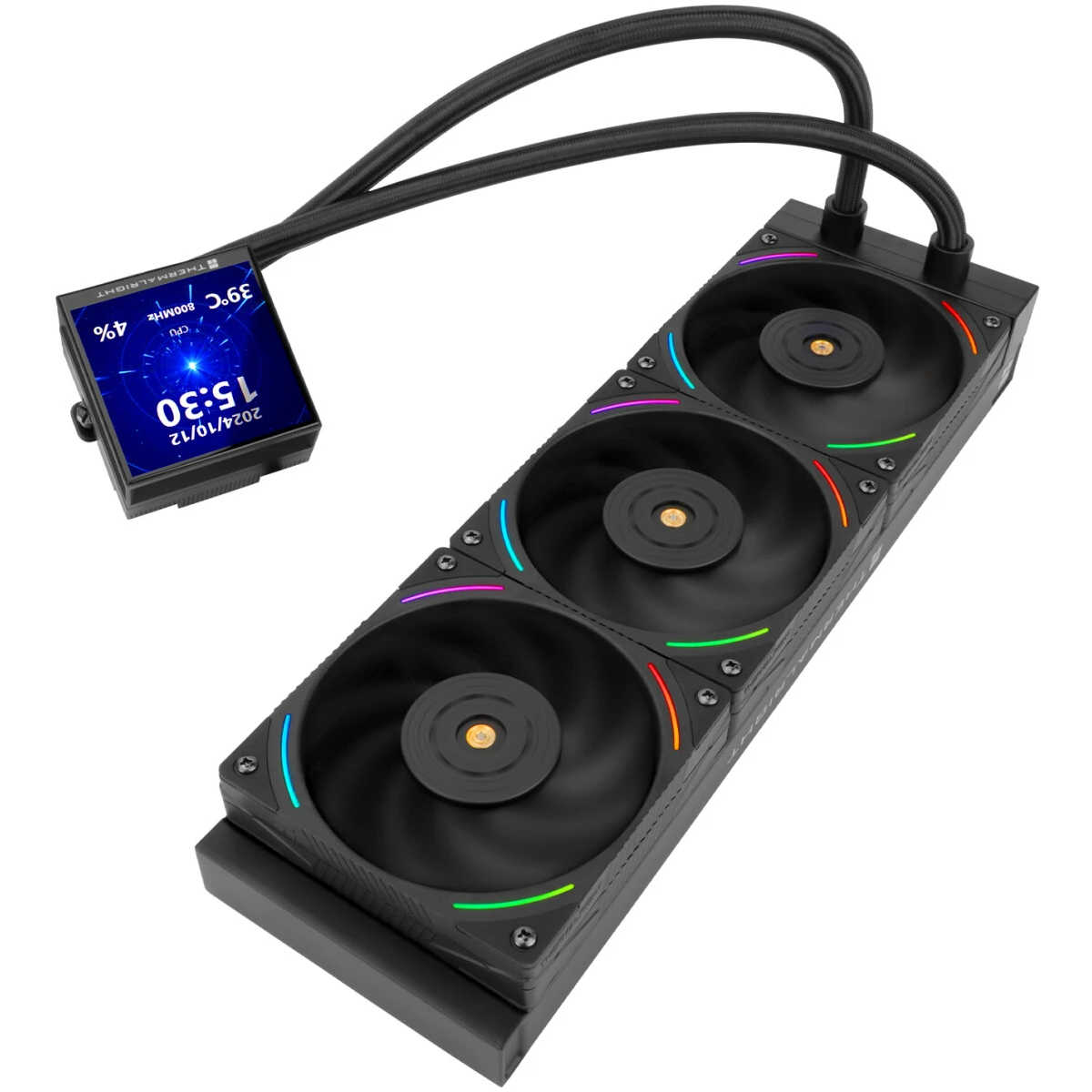 ..... СЖО Thermalright Hyper Vision 360 Black ARGB (0177) Б/У - H-VISION-360-BL-ARGB - фото 7