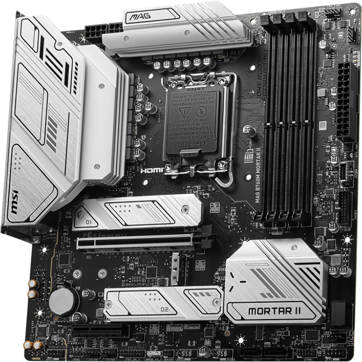 ..... Мат.плата MSI MAG B760M MORTAR II (6639) из ремонта, нет комплекта, нет прижимной пластины - фото 2