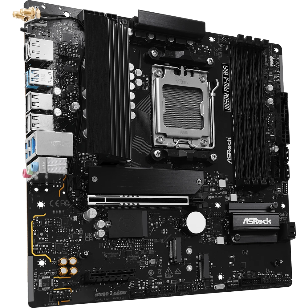 ..... Материнская плата ASRock B850M Pro-A WiFi (0612) Б/У царапина на радиаторе - фото 2