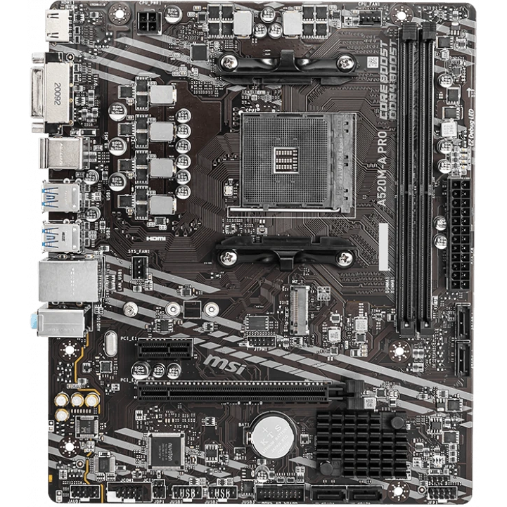 ..... Материнская плата MSI A520M-A PRO (4285) Б/У