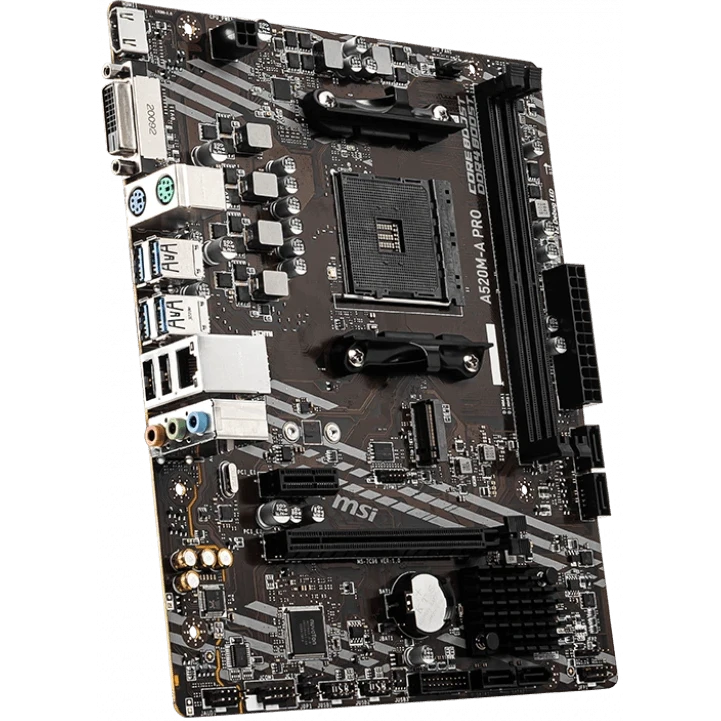 ..... Материнская плата MSI A520M-A PRO (4285) Б/У - фото 2