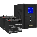 ..... ИБП + батарея ExeGate SineTower SZ-1000.LCD.AVR.2SH.1C13.USB + 2x DT 1233 (7042) из ремонта (EX296791RUS)