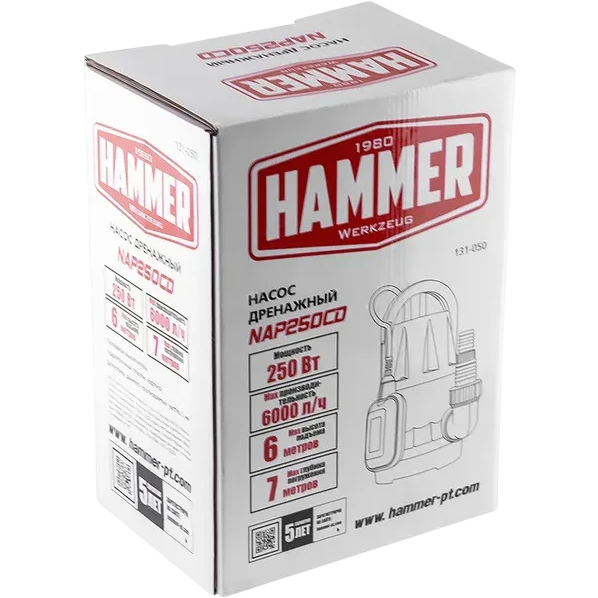 Насос Hammer NAP250CD - фото 5