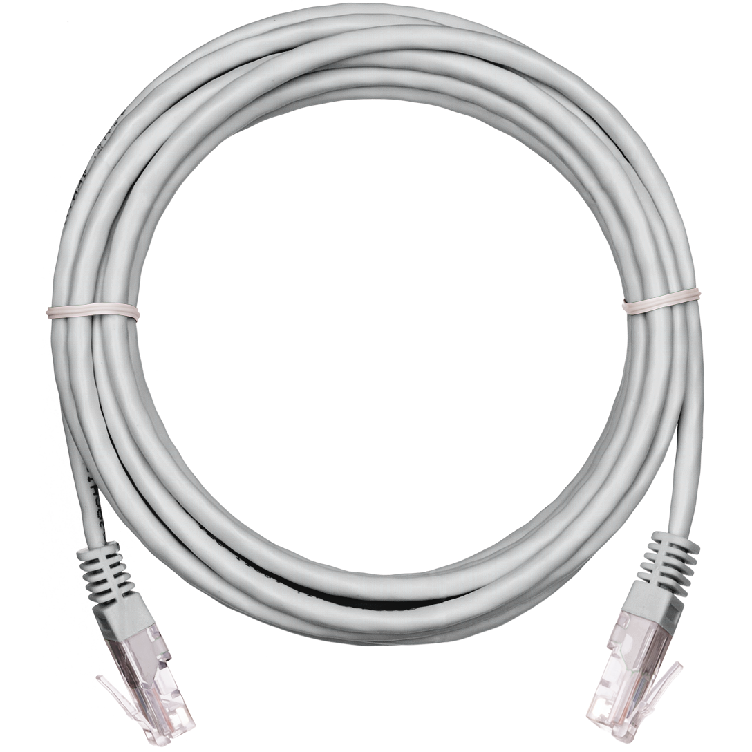 Патч-корд NETLAN EC-PC4UD55B-BC-LSZH-030-GY-10, 3м, 10 шт.