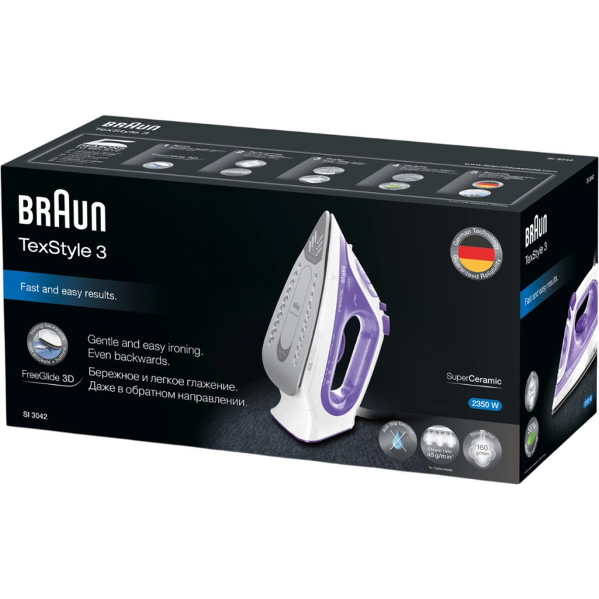 Утюг Braun SI 3042 VI - SI3042 VI - фото 5