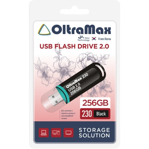 USB Flash накопитель 256GB OltraMax 230 Black