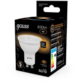 Светодиодная лампочка Gauss MR16 3000K (9 Вт, GU10) (10 шт.) (101506109)