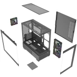 Корпус Powercase Vision Micro S4B Black (VMMSHB-A3)