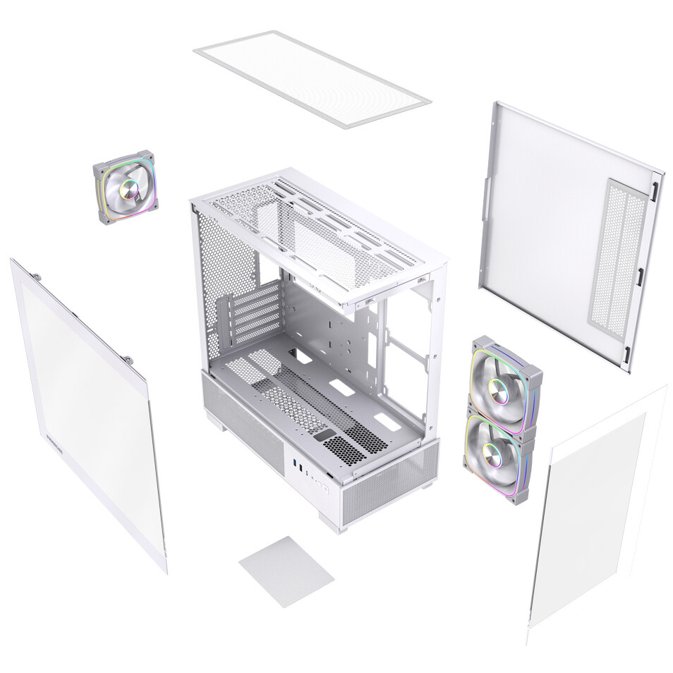 Корпус Powercase Vision Micro S4W White - CVMMSHW-A3 - фото 8