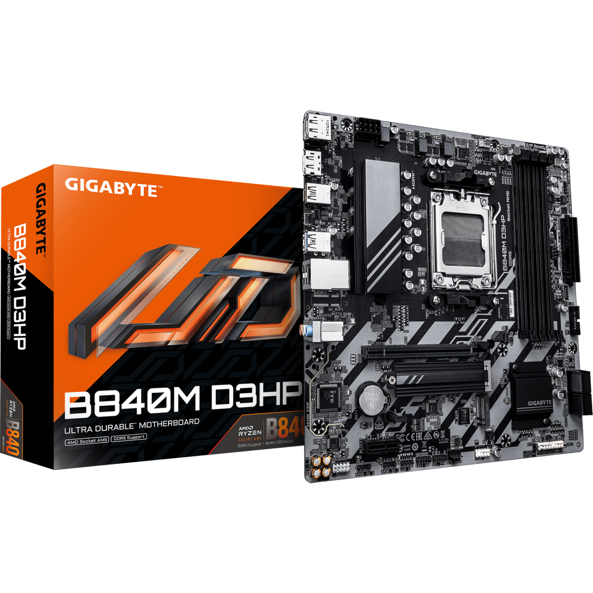 Материнская плата Gigabyte B840M D3HP - фото 4