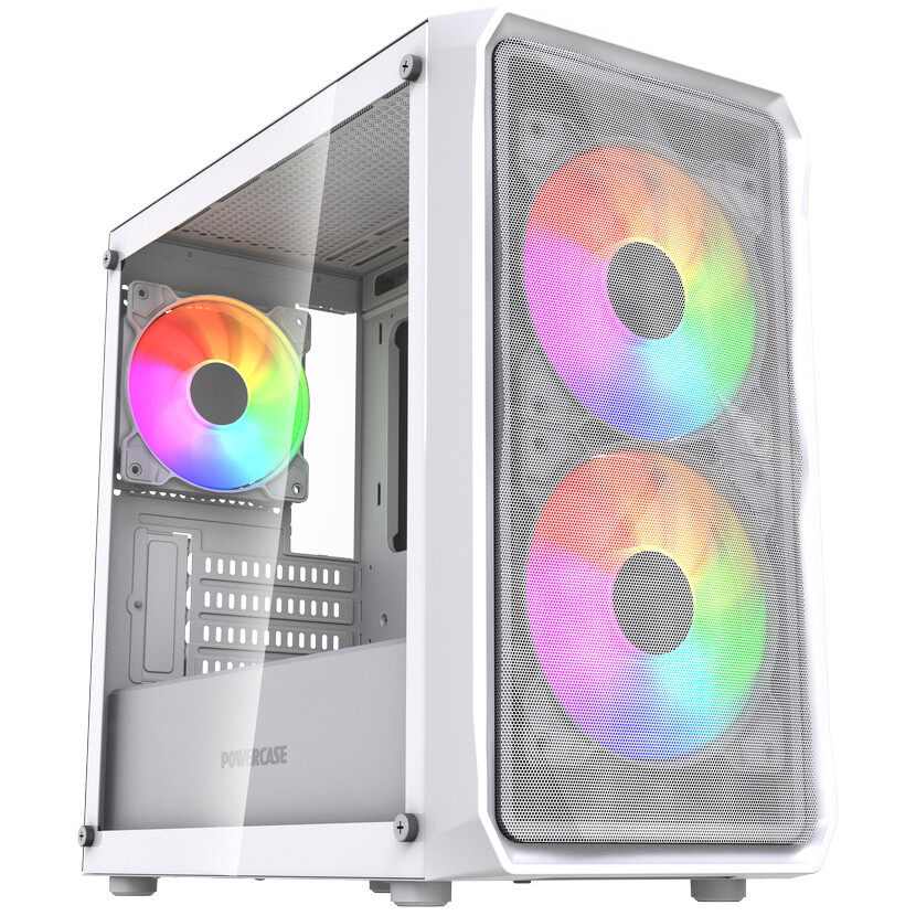 Корпус Powercase Mistral Micro A3W ARGB V2 White - CMMAW-A3-V2