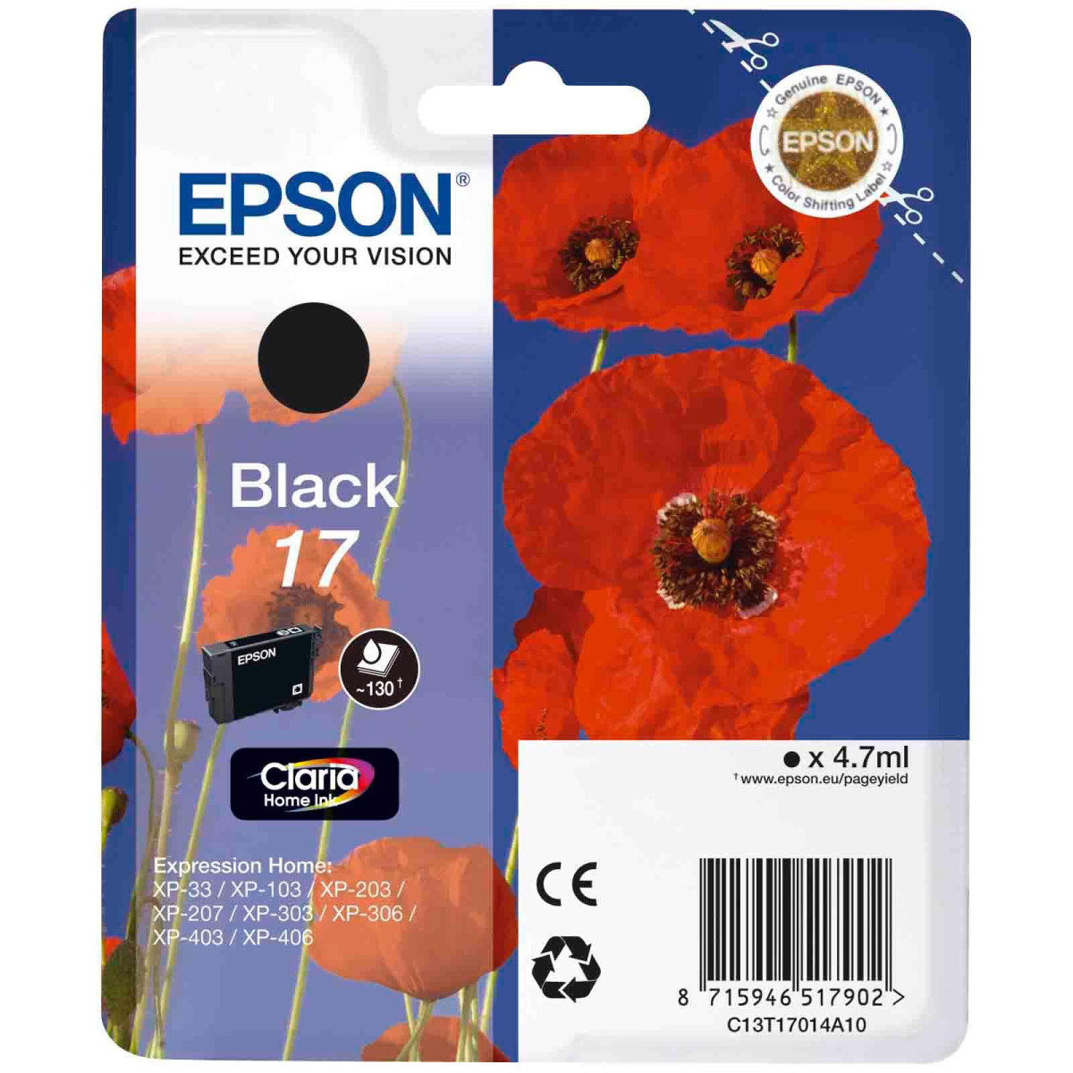 Картридж Epson C13T17014A10 Black