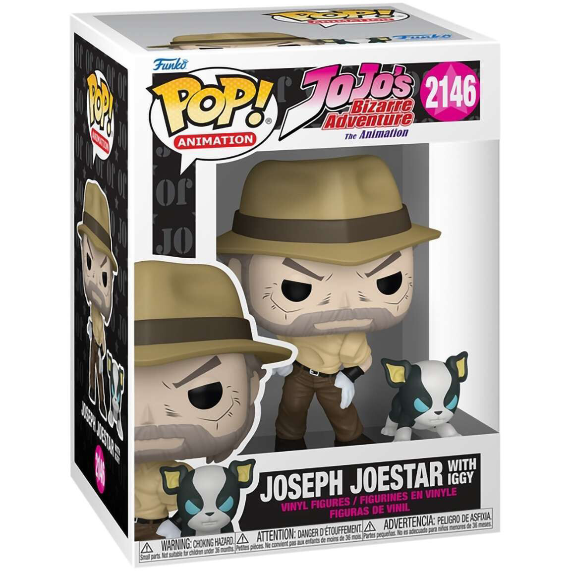Фигурка Funko POP! Animation JoJo's Bizarre Adventure Joseph Joestar and Iggy - 88461 - фото 2