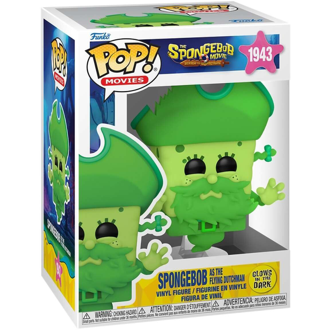 Фигурка Funko POP! Movies The SpongeBob Movie SpongeBob as the Flying Dutchman - 92528 - фото 2