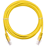Патч-корд NETLAN EC-PC4UD55B-BC-PVC-050-YL-10, 5м (10 шт.)