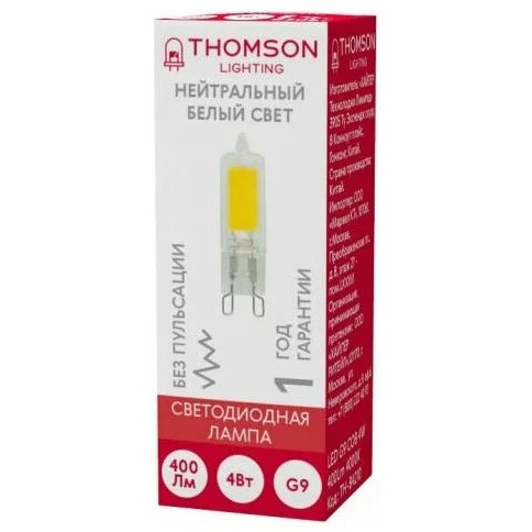 Светодиодная лампочка Thomson TH-B4210 (4 Вт, G9) - фото 2