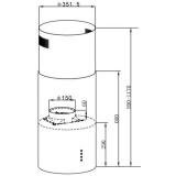Вытяжка MAUNFELD Lee Light Isla 35 Inox (КА-00020881)