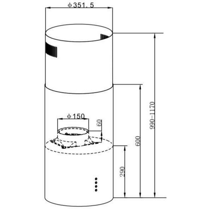 Вытяжка MAUNFELD Lee Light Isla 35 Inox (КА-00020881) - фото 12