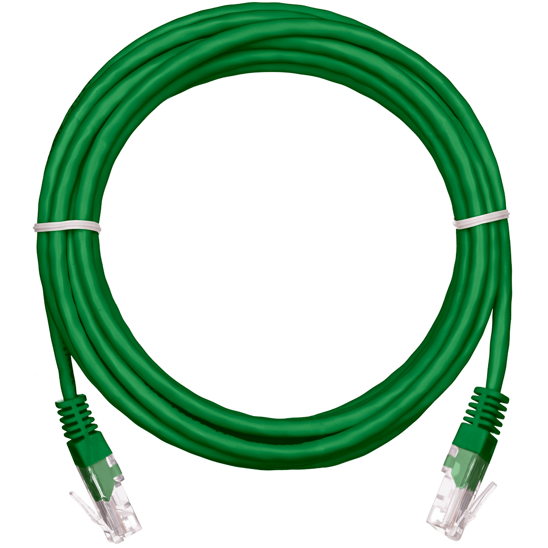 Патч-корд NETLAN EC-PC4UD55B-BC-PVC-020-GN-10, 2м (10 шт.)