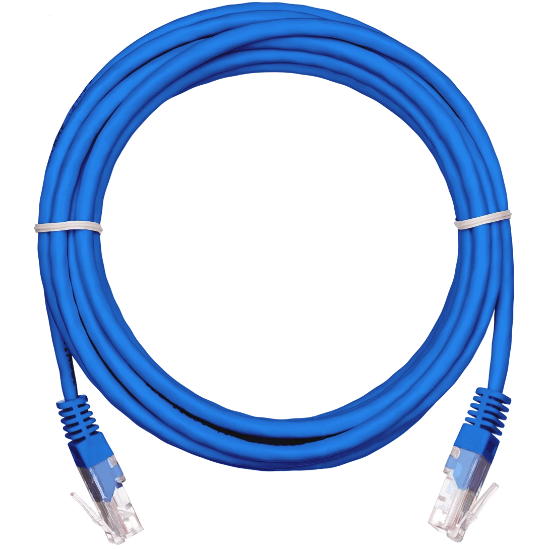 Патч-корд NETLAN EC-PC4UD55B-BC-PVC-050-BL-10, 5м (10 шт.)