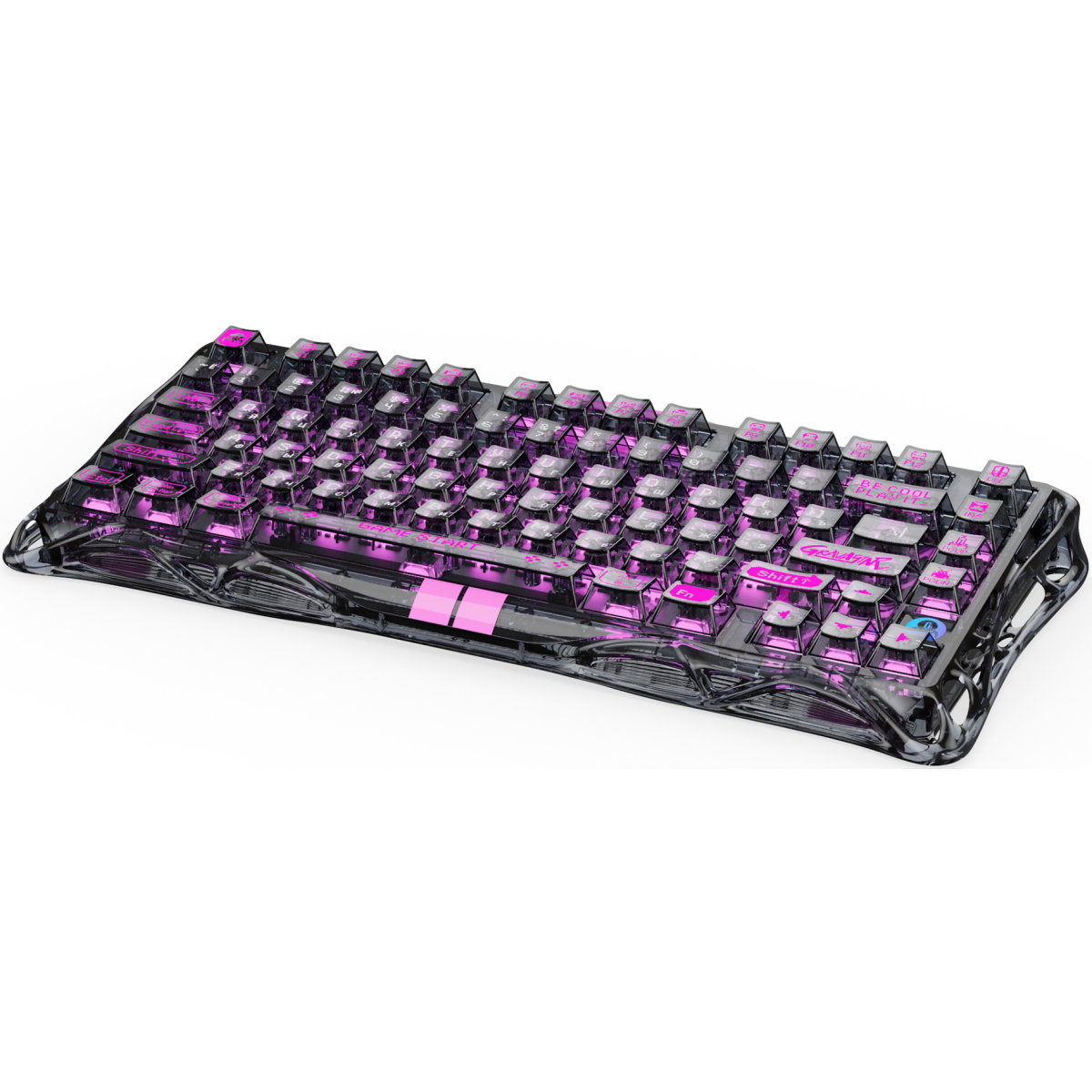 Клавиатура Gravastar Mercury V75 Lite Transparent Black - фото 2