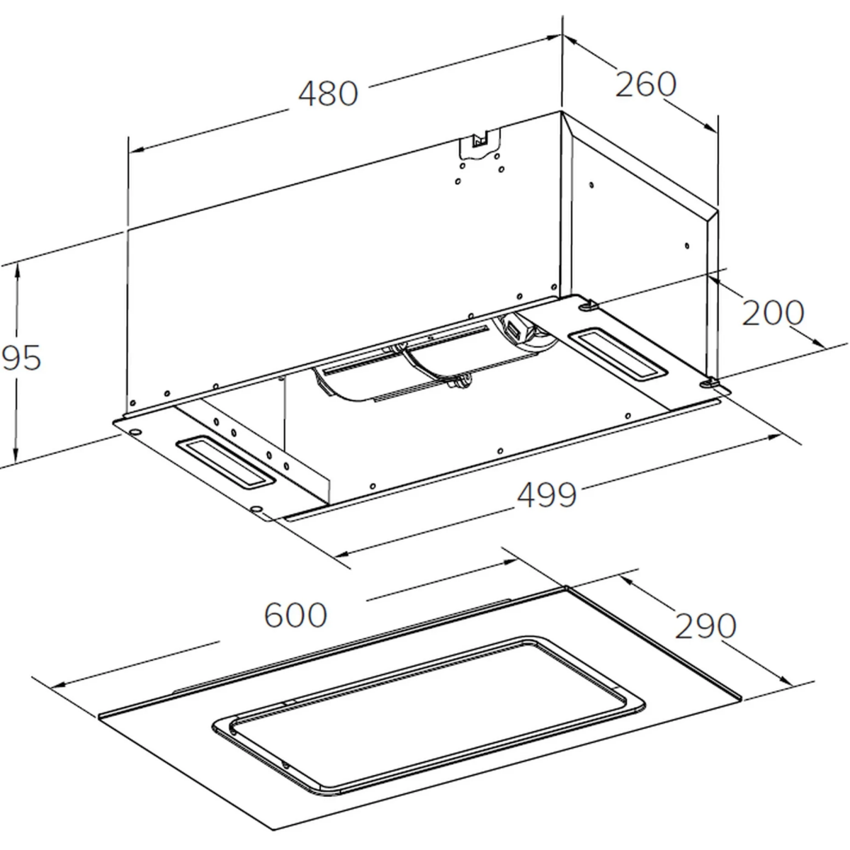 Вытяжка MEFERI INBOX60WH GLASS COMFORT - фото 13