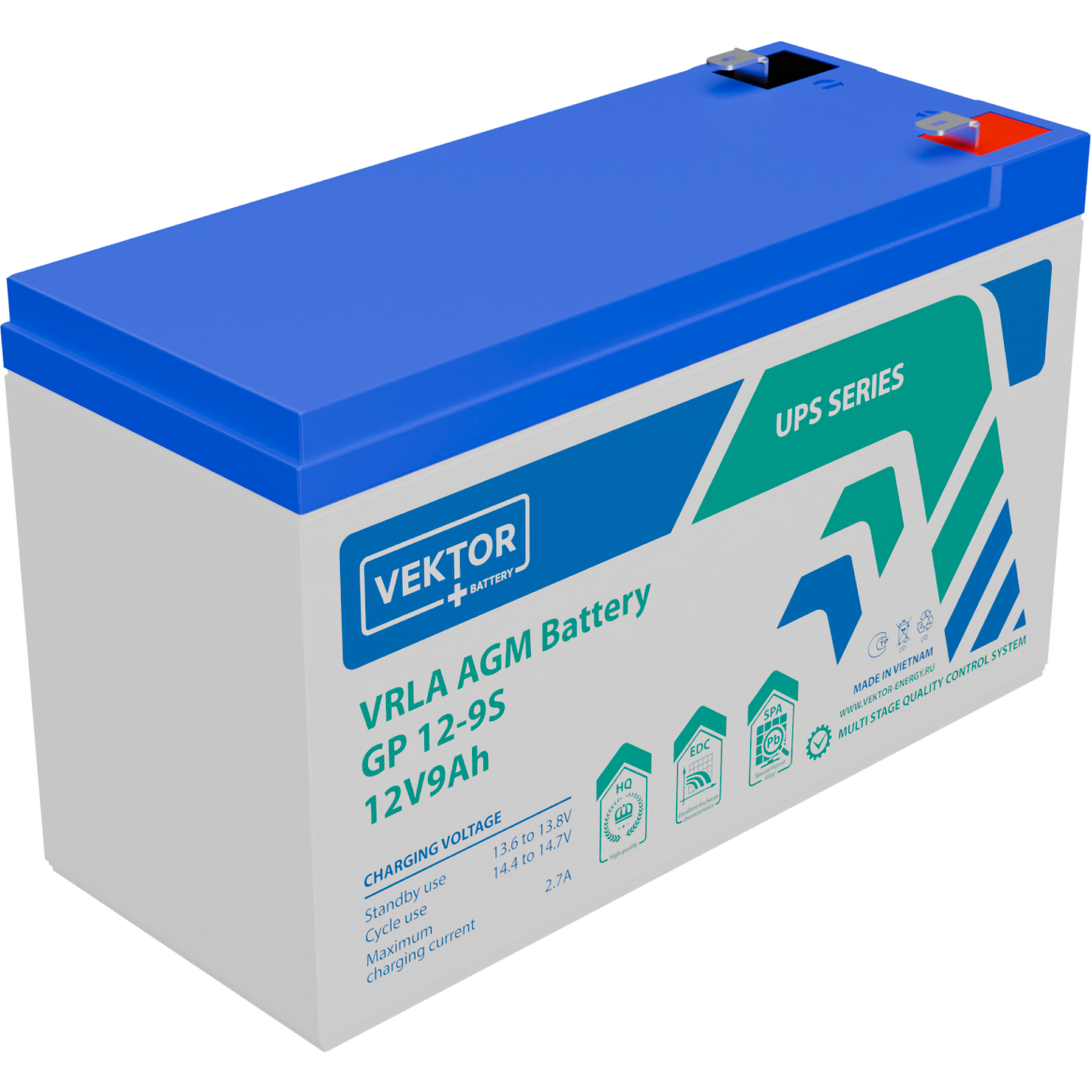 Аккумуляторная батарея Vektor Energy GP 12-9S