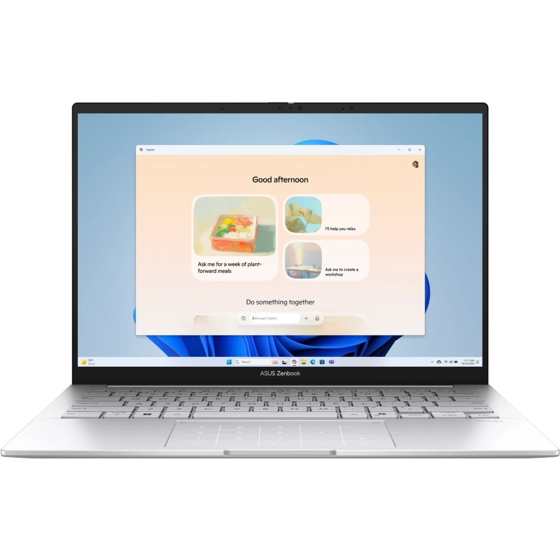 Ноутбук ASUS UX3405CA Zenbook 14 Foggy Silver (90NB14W4-M010E0)