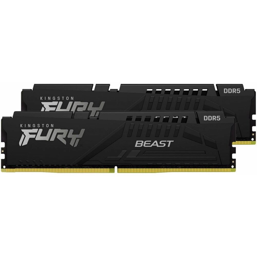 ..... ОЗУ 64Gb DDR5 5600MHz Kingston Fury Beast (KF556C40BBK2-64) (2x32Gb KIT) (3564/3565) Б/У OEM - фото 4