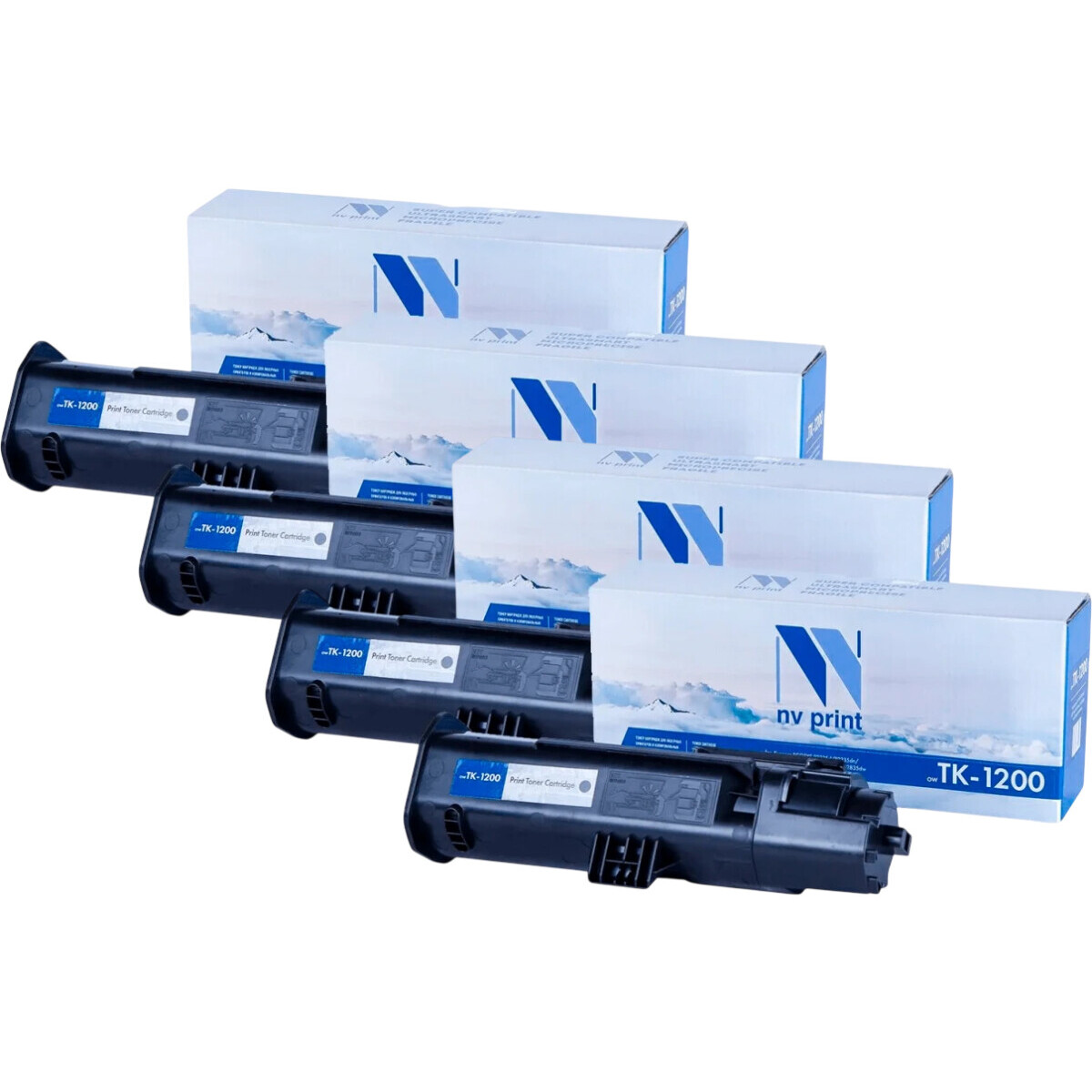 Картридж NV Print TK1200-SET4 Black - NV-TK-1200-SET4