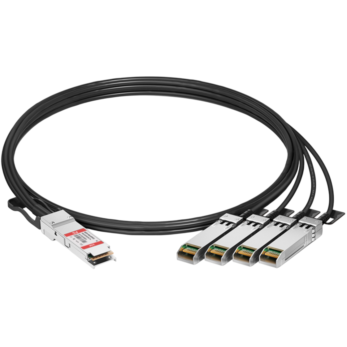 Кабель SFP+ FS QSFP-100G-4SPC02 (74665), 2м