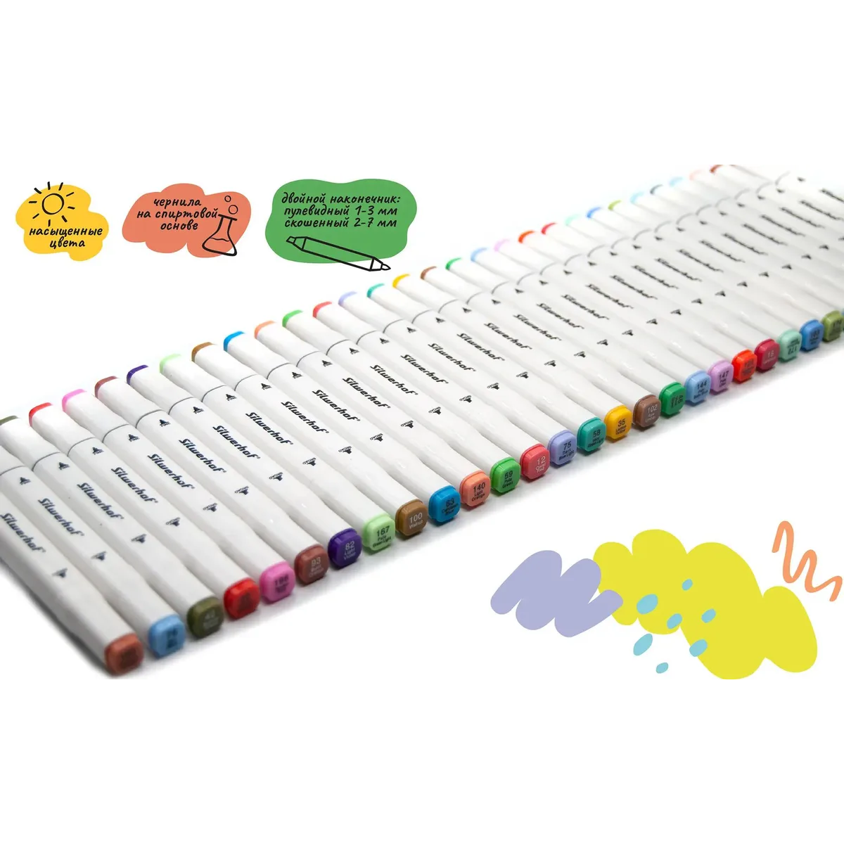 Набор маркеров Silwerhof 1509970 - фото 5