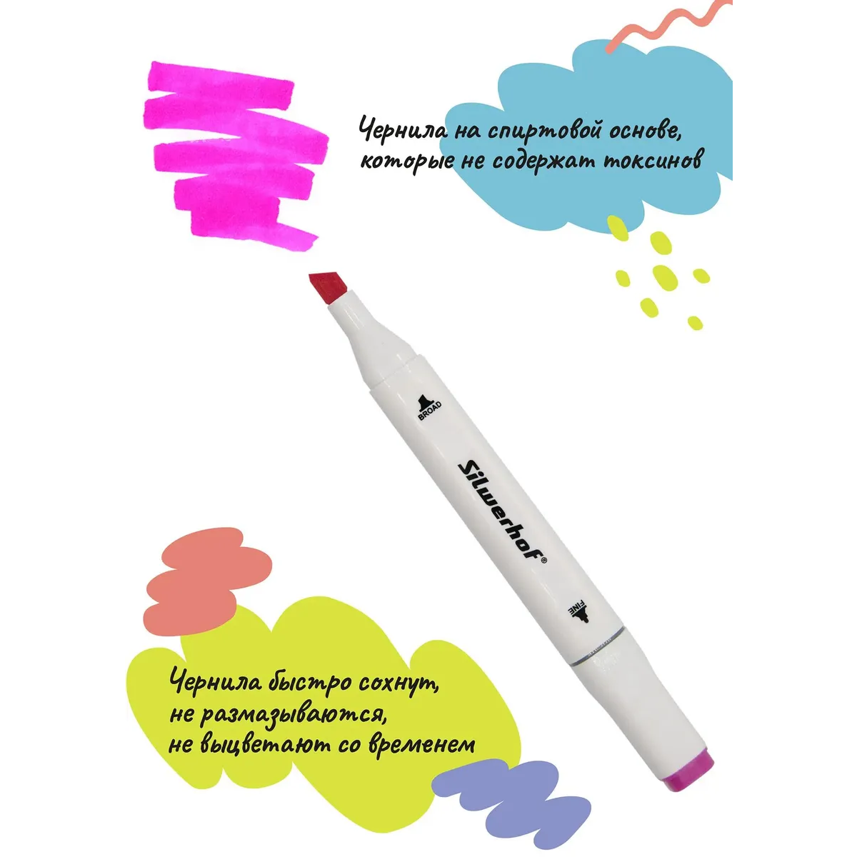 Набор маркеров Silwerhof 1509970 - фото 7