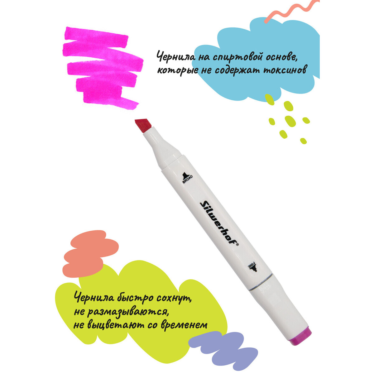 Набор маркеров Silwerhof 1509942 - фото 3