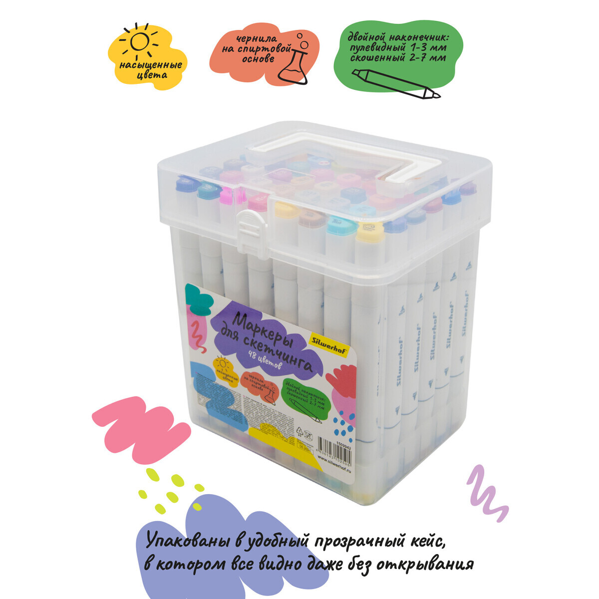 Набор маркеров Silwerhof 1509942 - фото 5