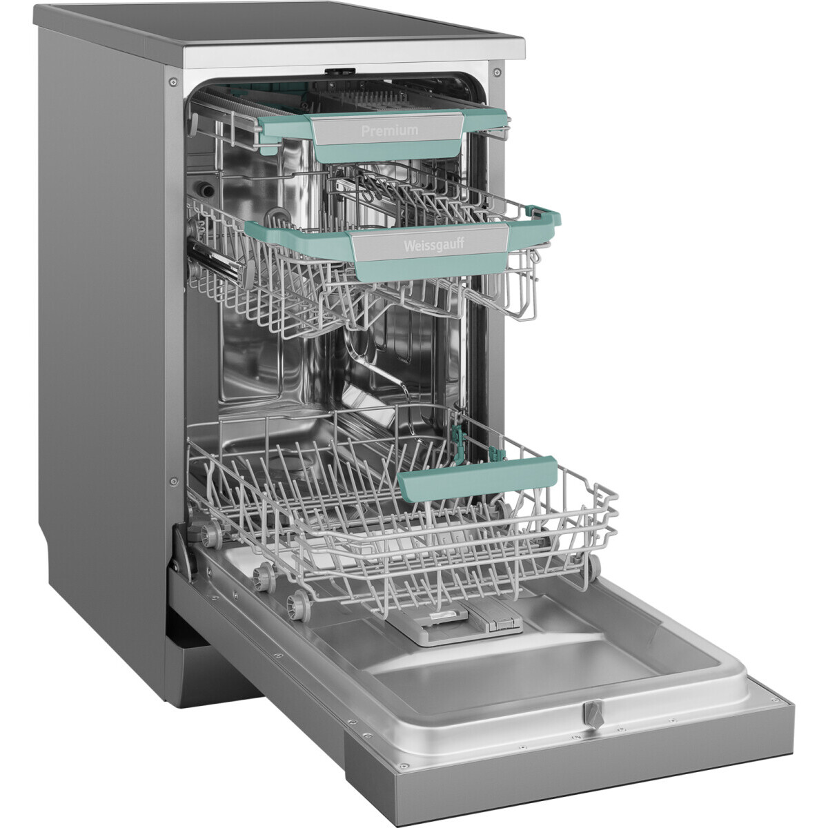 Встраиваемая посудомоечная машина Weissgauff DW 4539 Inverter Touch AutoOpen Inox - 432175 - фото 5