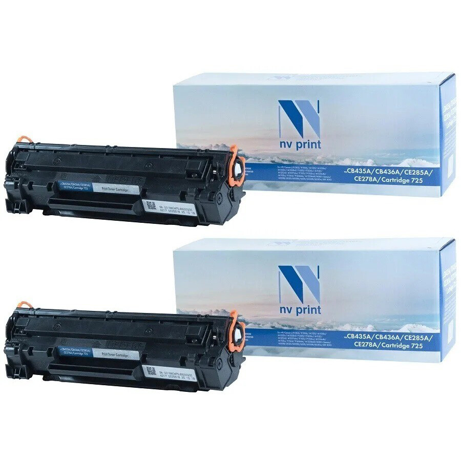 Картридж NV Print CB435A/CB436A/CE285A/NV-725 UNIV-SET2 Black - NV-CB435A/CB436A/CE285A/NV-725 UNIV-SET2