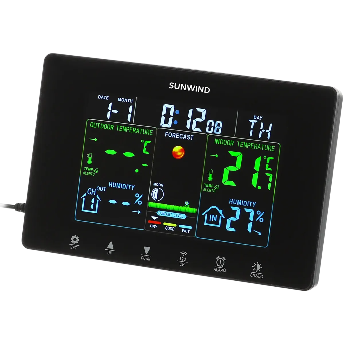 Метеостанция SunWind SW-WSH160-COLOR