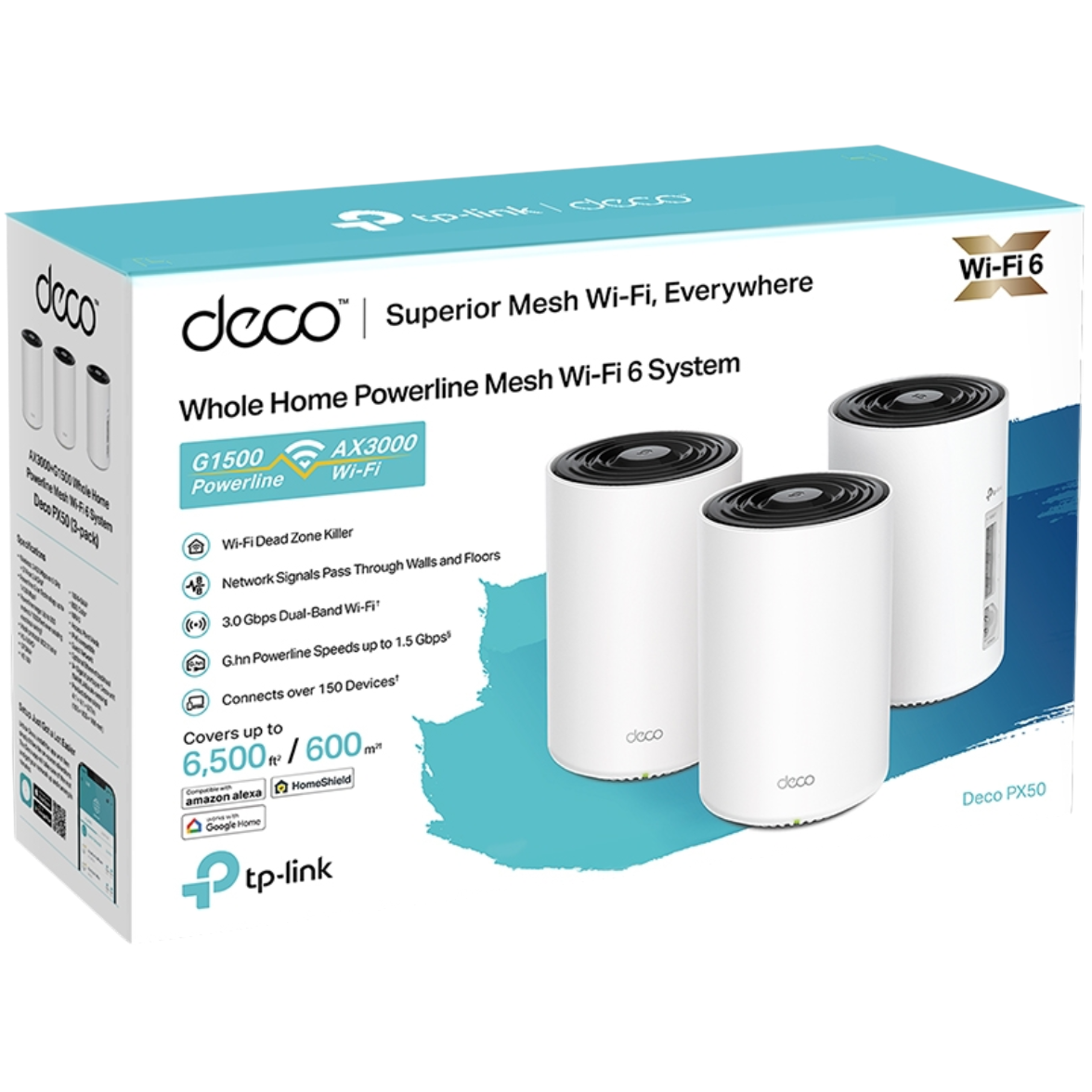 Mesh система TP-Link Deco PX50 (3 шт.) - Deco PX50(3-pack) - фото 3