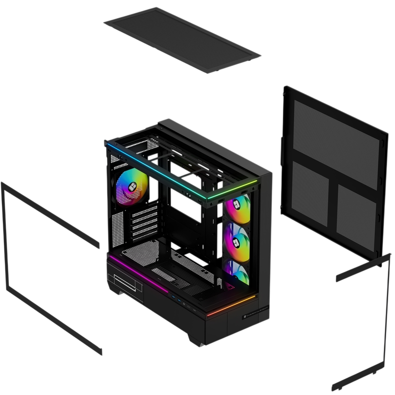 Корпус Thermalright M10 FAN4-C Black - TRTLM10BF4C - фото 8