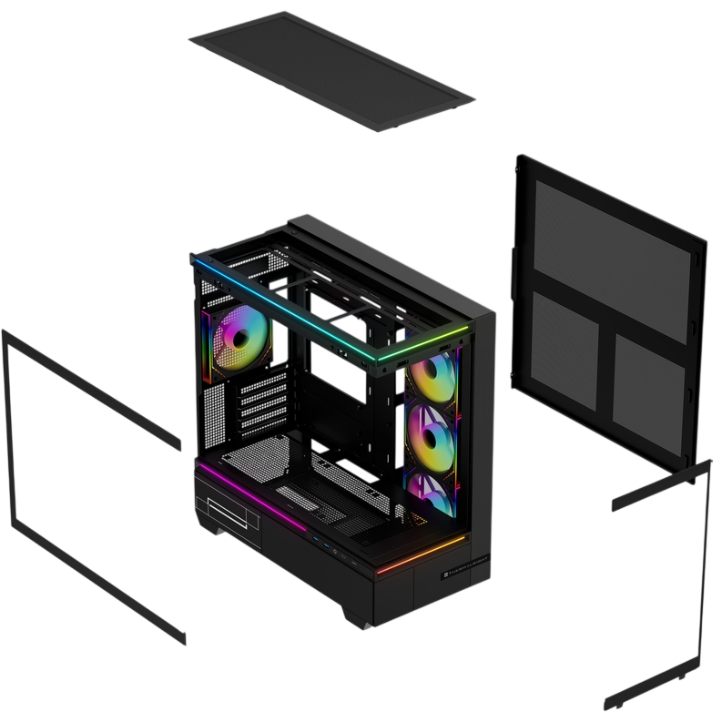 Корпус Thermalright M10 FAN4-M Black - TRTLM10BF4M - фото 8