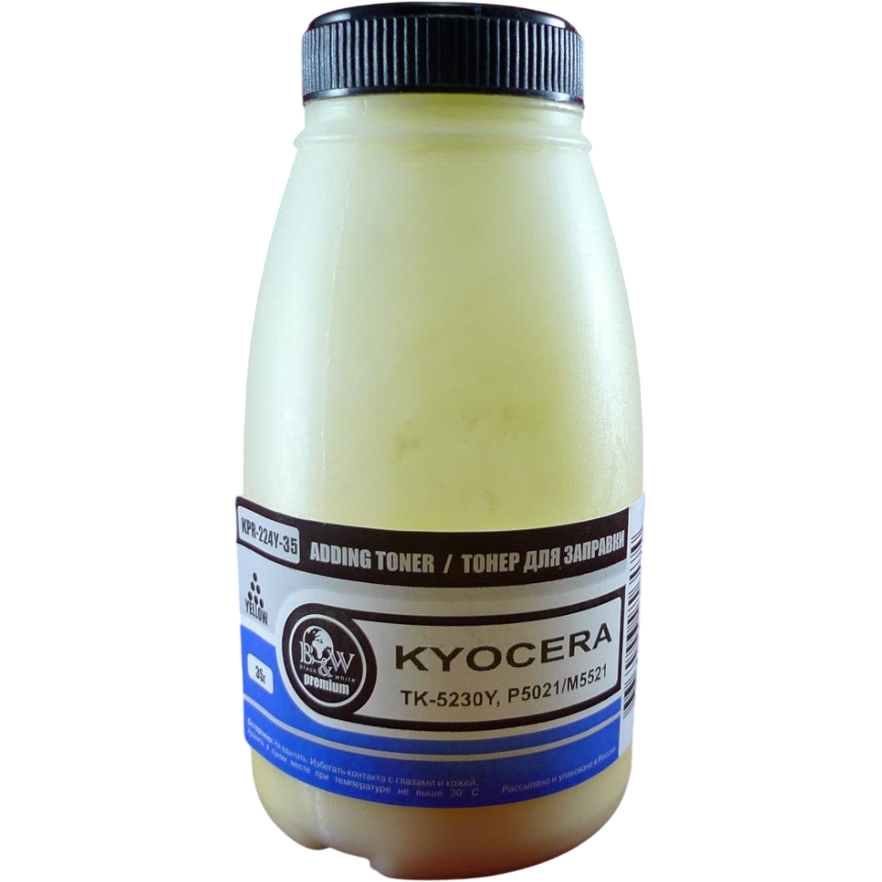 Тонер Black&White KPR-224Y-35 Yellow